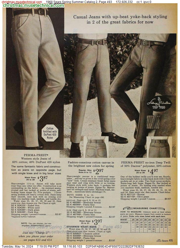 1968 Sears Spring Summer Catalog 2, Page 493
