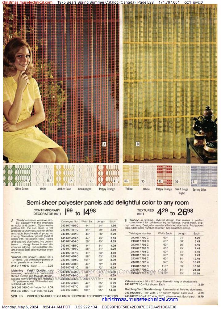 1975 Sears Spring Summer Catalog (Canada), Page 528