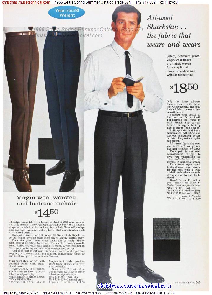 1966 Sears Spring Summer Catalog, Page 571