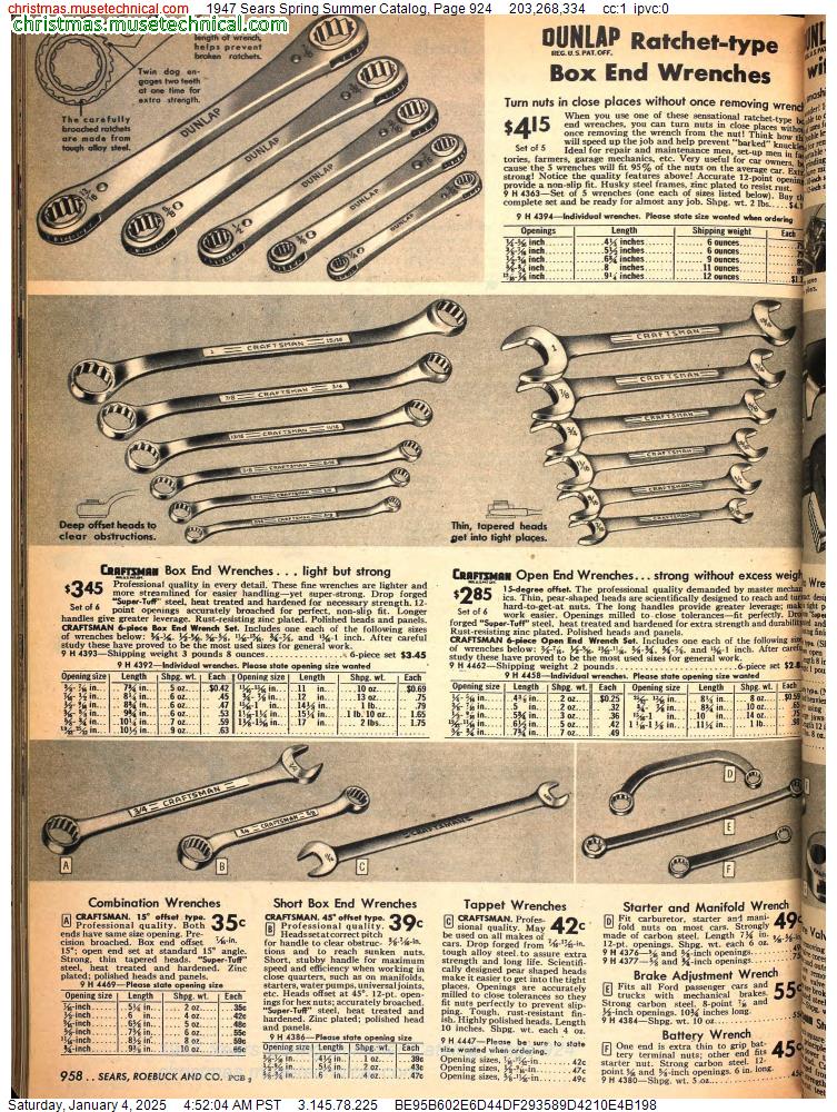 1947 Sears Spring Summer Catalog, Page 924