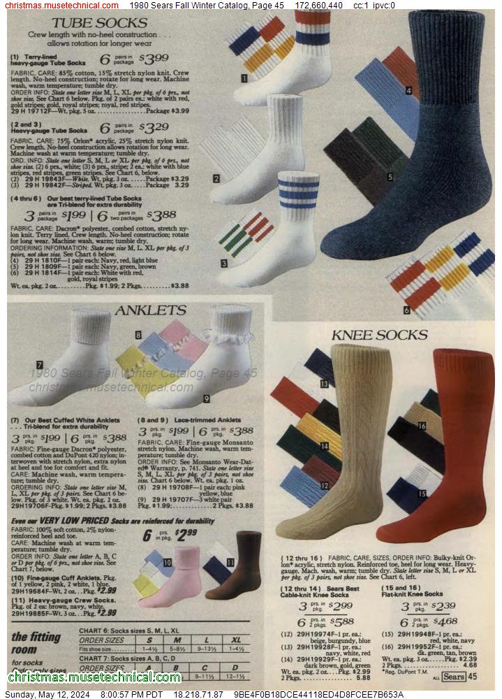 1980 Sears Fall Winter Catalog, Page 45