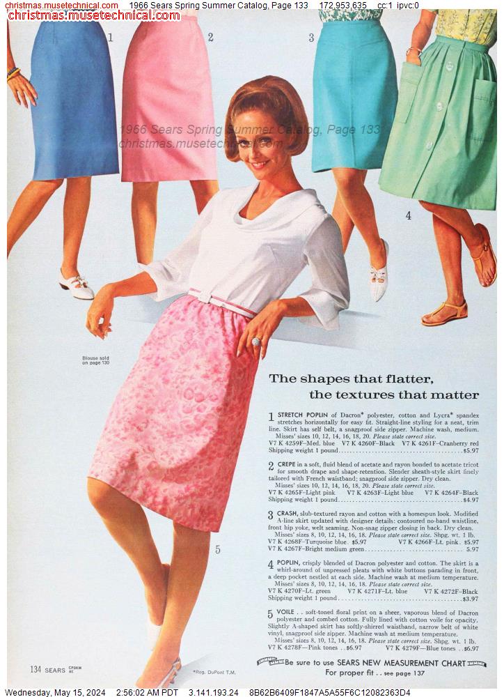 1966 Sears Spring Summer Catalog, Page 133