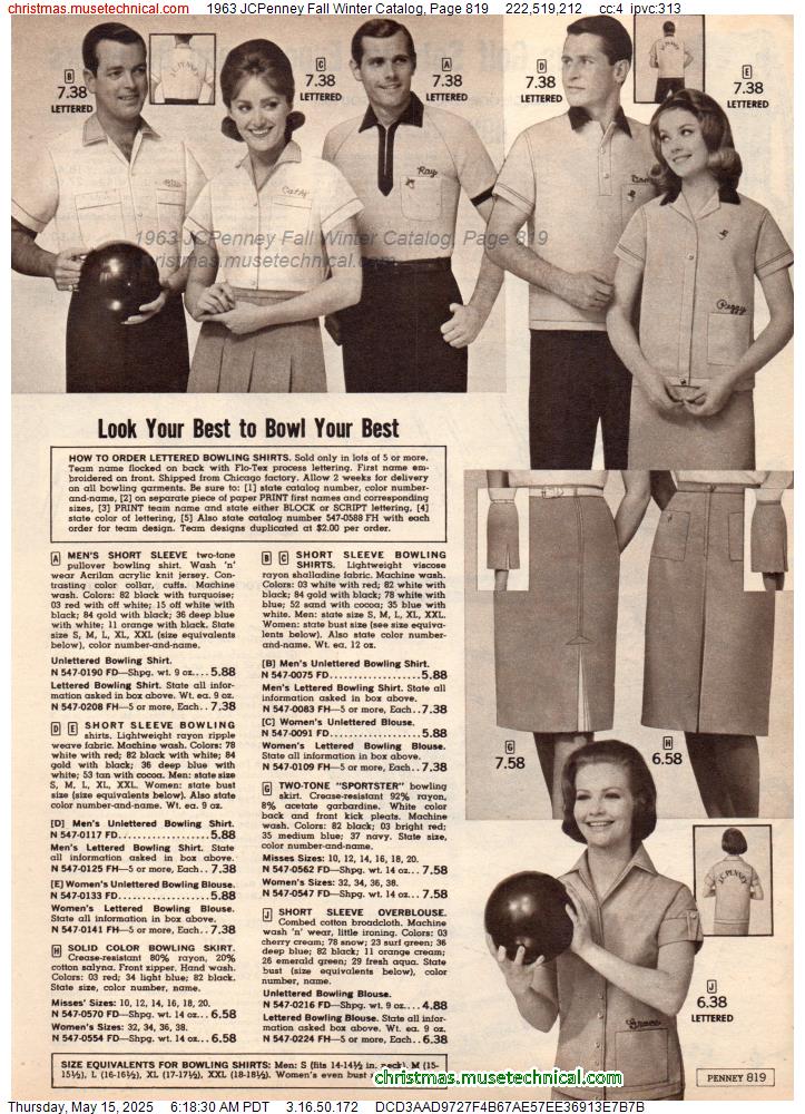 1963 JCPenney Fall Winter Catalog, Page 819