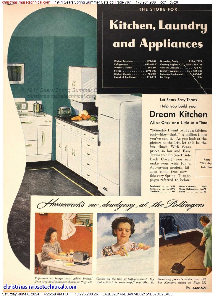1941 Sears Spring Summer Catalog, Page 767