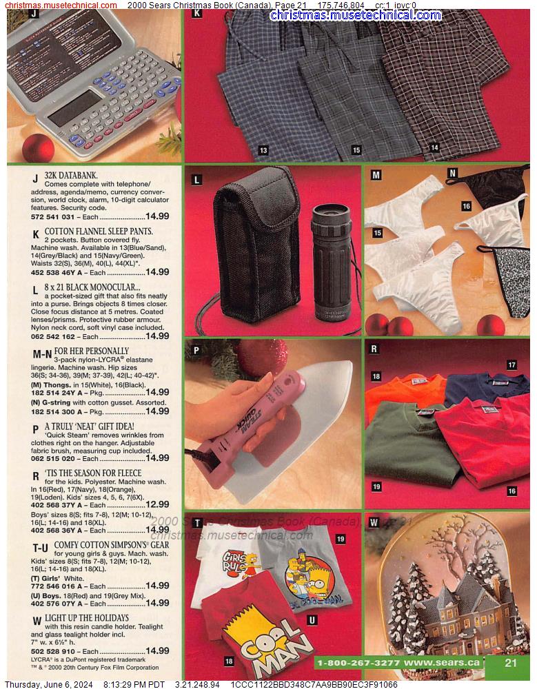 2000 Sears Christmas Book (Canada), Page 21