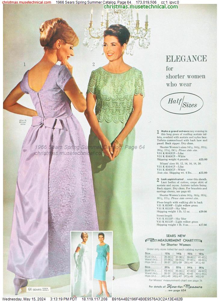 1966 Sears Spring Summer Catalog, Page 64