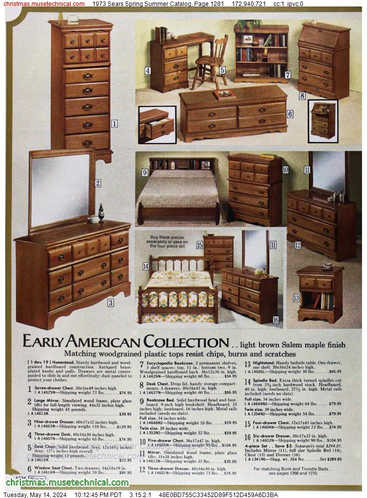 1973 Sears Spring Summer Catalog, Page 1281