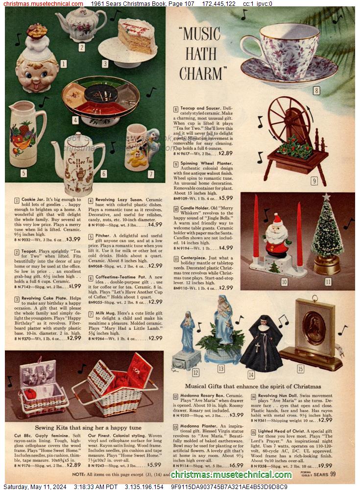 1961 Sears Christmas Book, Page 107