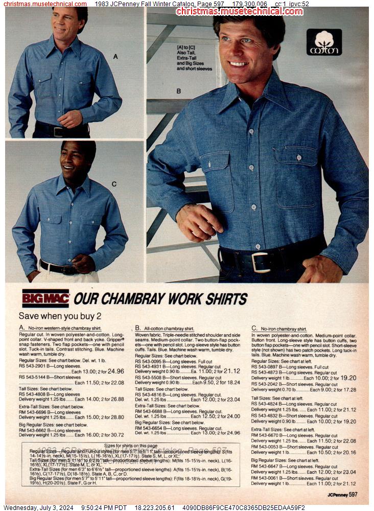 1983 JCPenney Fall Winter Catalog, Page 597