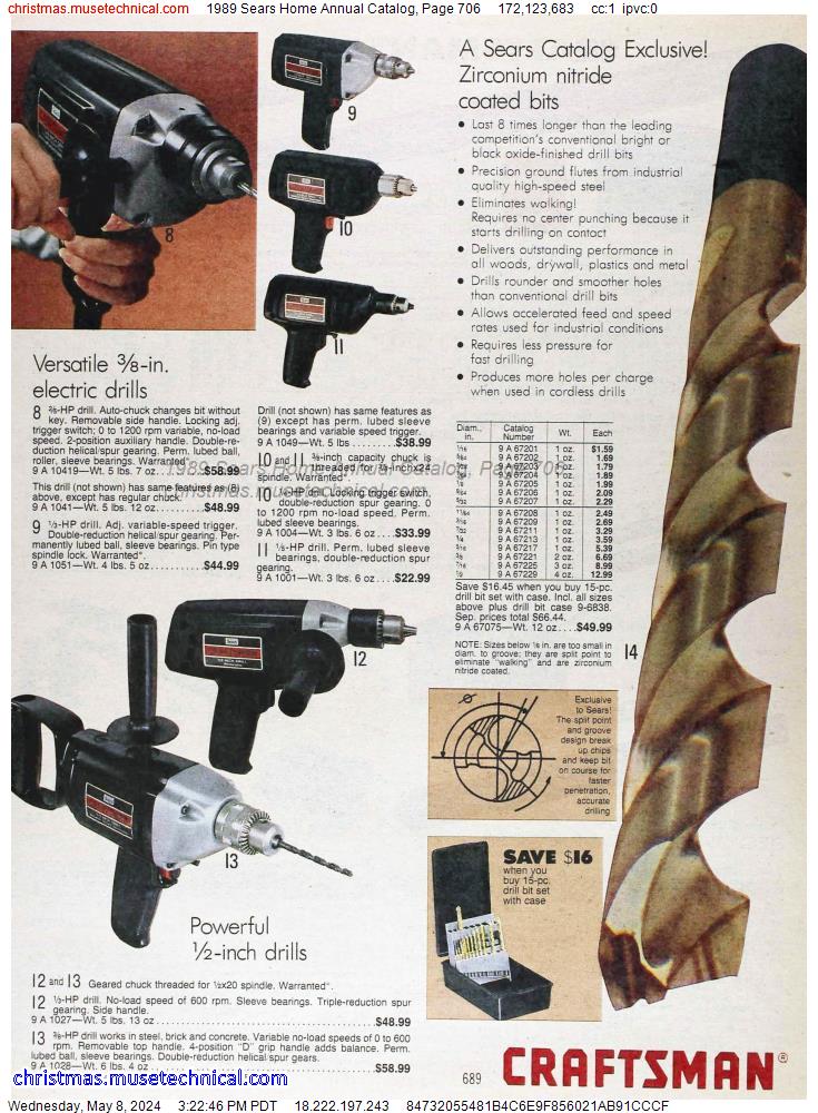 1989 Sears Home Annual Catalog, Page 706