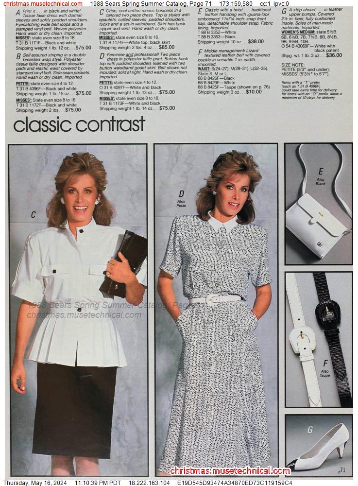 1988 Sears Spring Summer Catalog, Page 71