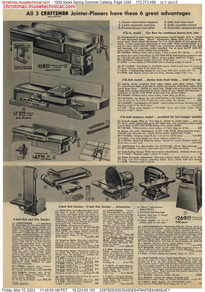 1959 Sears Spring Summer Catalog, Page 1284