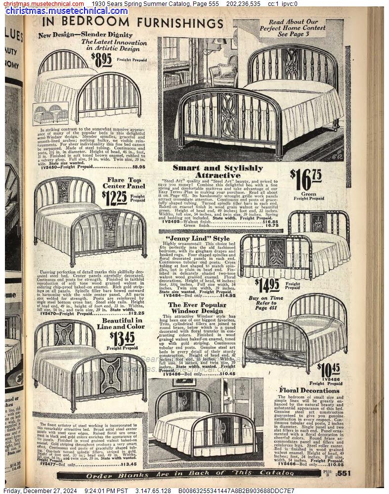 1930 Sears Spring Summer Catalog, Page 555