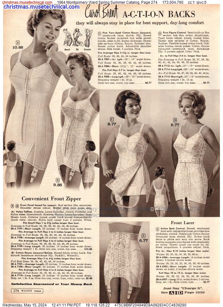 1964 Montgomery Ward Spring Summer Catalog, Page 274