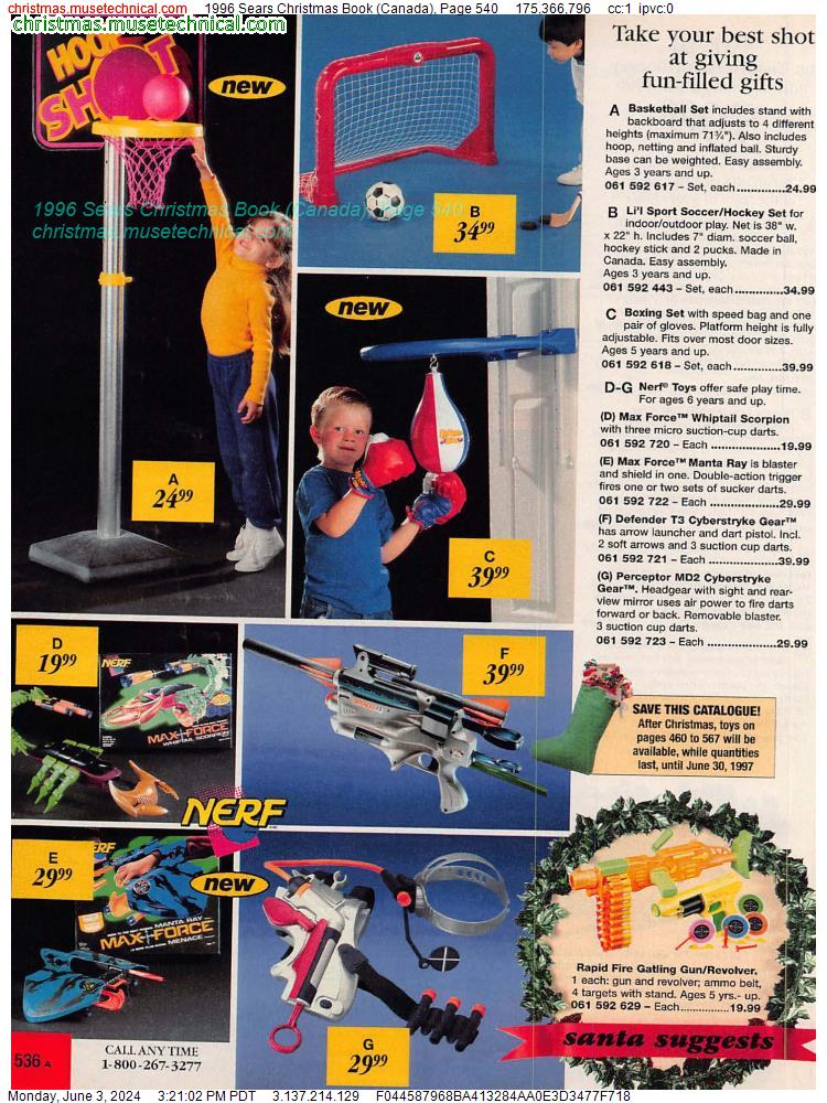 1996 Sears Christmas Book (Canada), Page 540