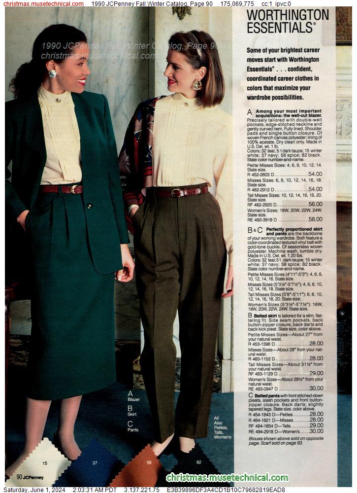 1990 JCPenney Fall Winter Catalog, Page 90