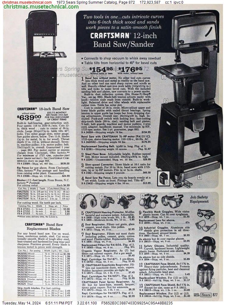 1973 Sears Spring Summer Catalog, Page 872