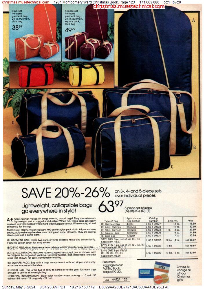 1981 Montgomery Ward Christmas Book, Page 123