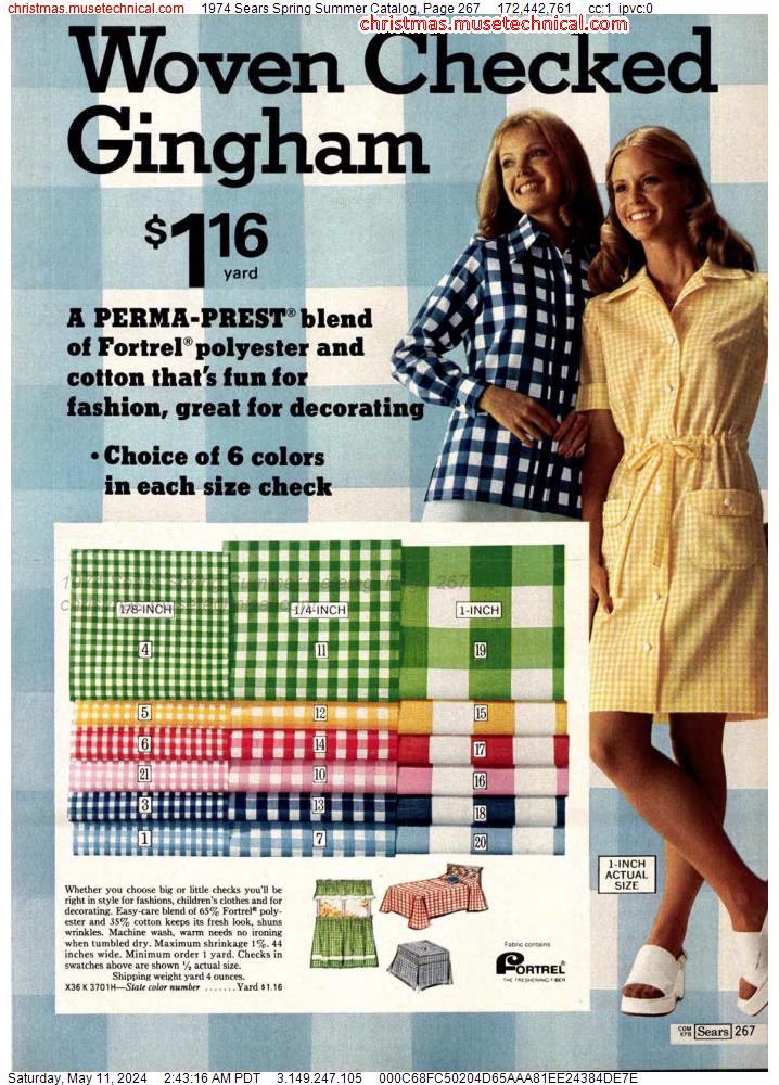 1974 Sears Spring Summer Catalog, Page 267
