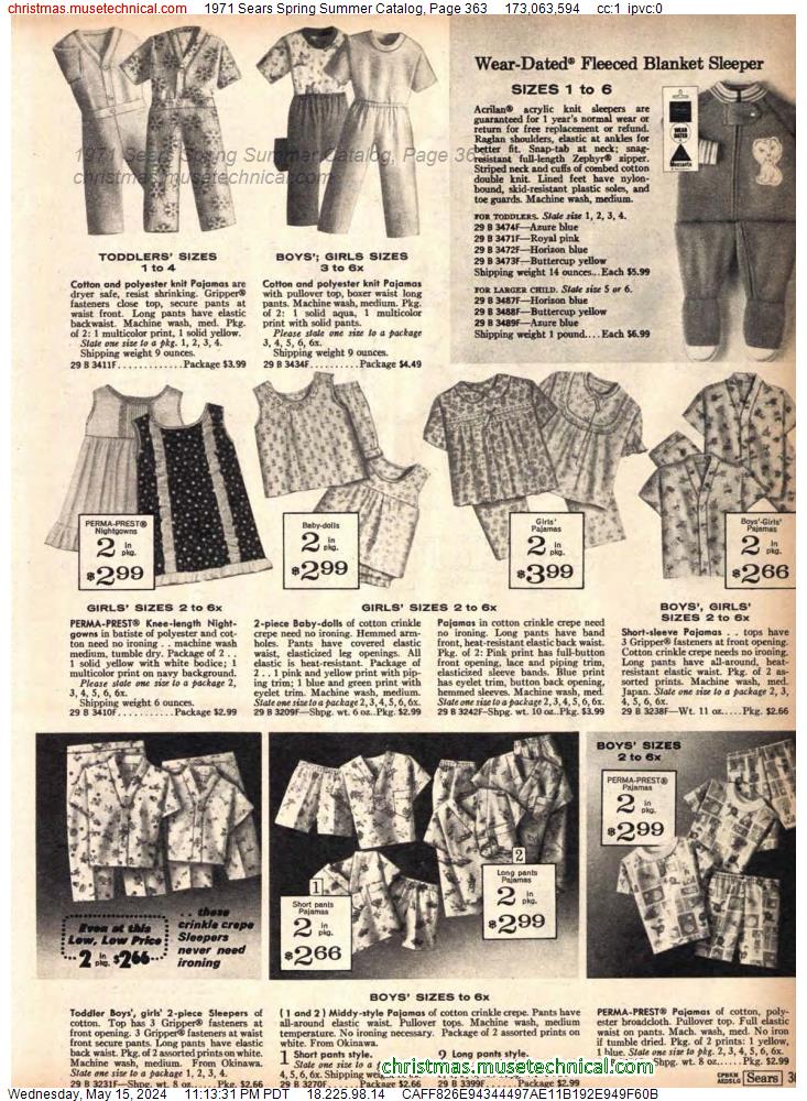 1971 Sears Spring Summer Catalog, Page 363