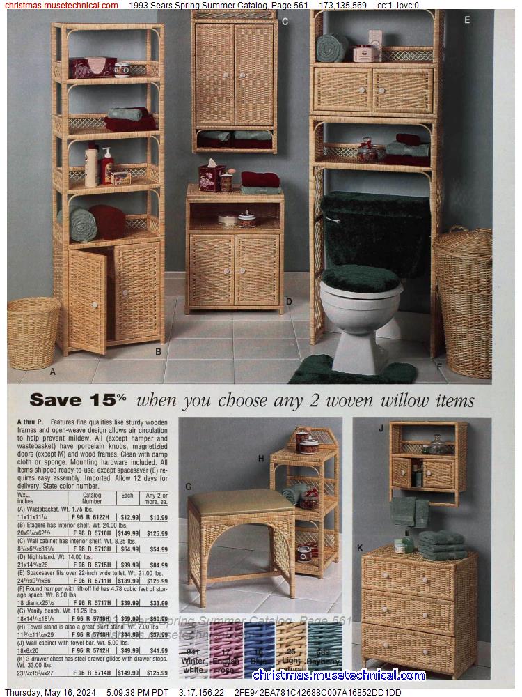 1993 Sears Spring Summer Catalog, Page 561