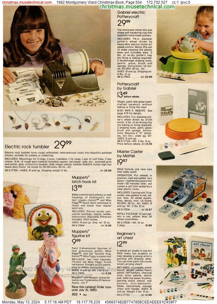 1982 Montgomery Ward Christmas Book, Page 504