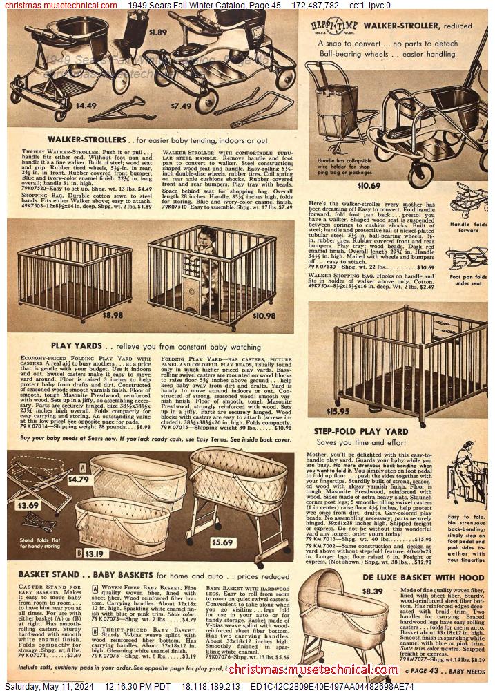 1949 Sears Fall Winter Catalog, Page 45