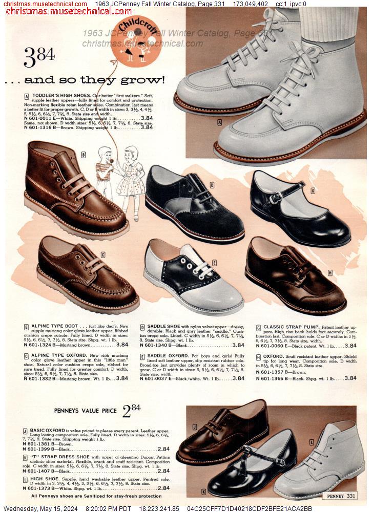 1963 JCPenney Fall Winter Catalog, Page 331