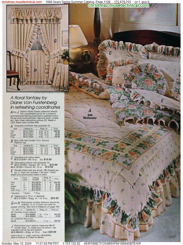 1988 Sears Spring Summer Catalog, Page 1126