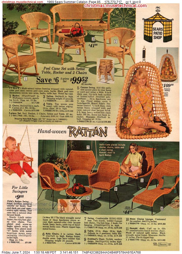 1969 Sears Summer Catalog, Page 85