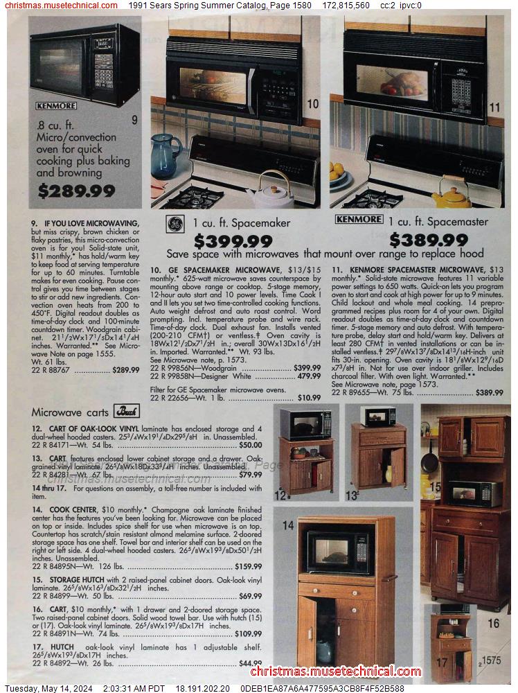 1991 Sears Spring Summer Catalog, Page 1580