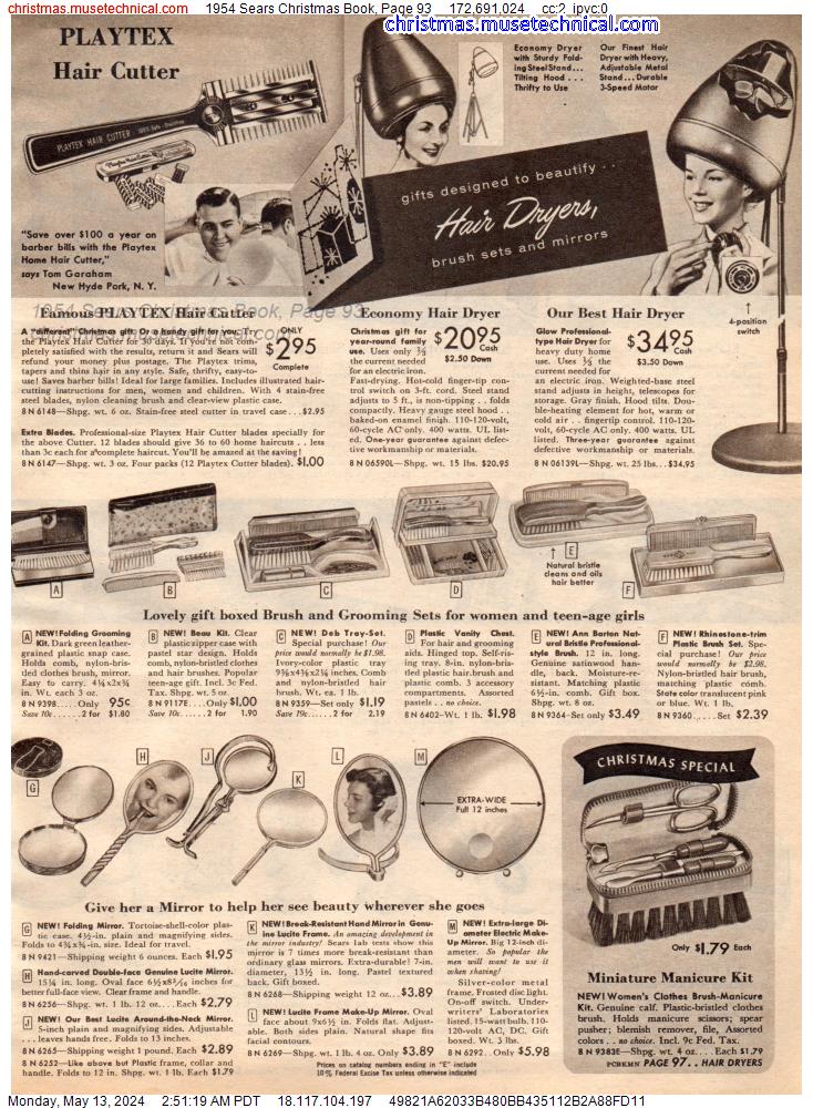 1954 Sears Christmas Book, Page 93
