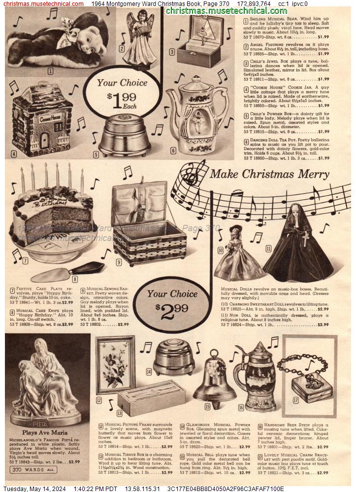 1964 Montgomery Ward Christmas Book, Page 370