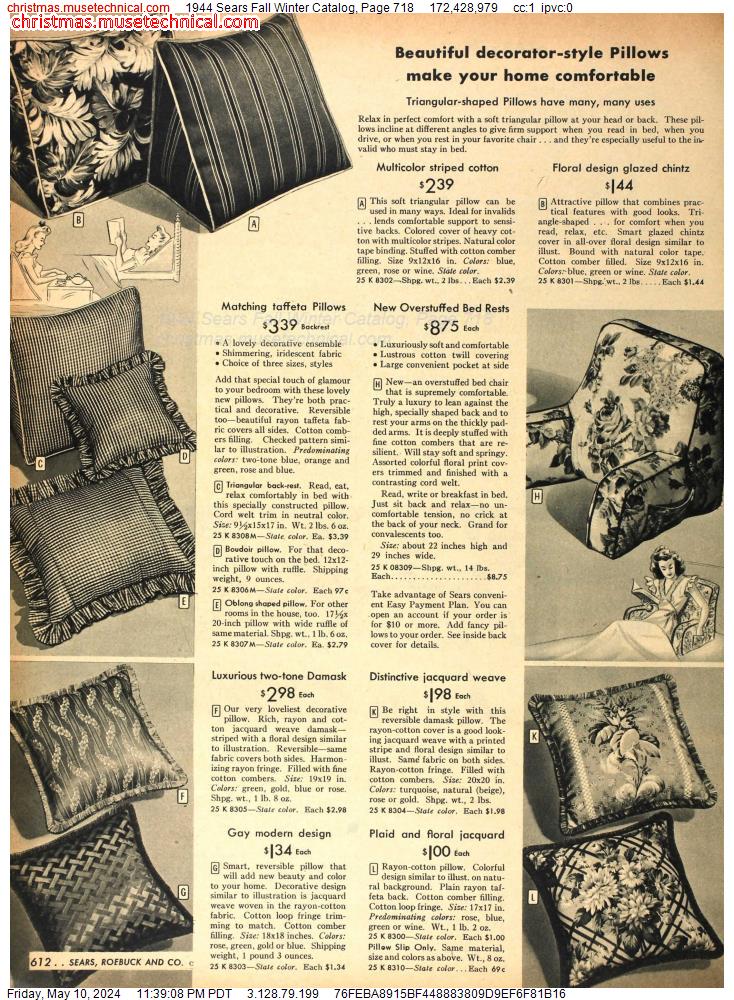 1944 Sears Fall Winter Catalog, Page 718