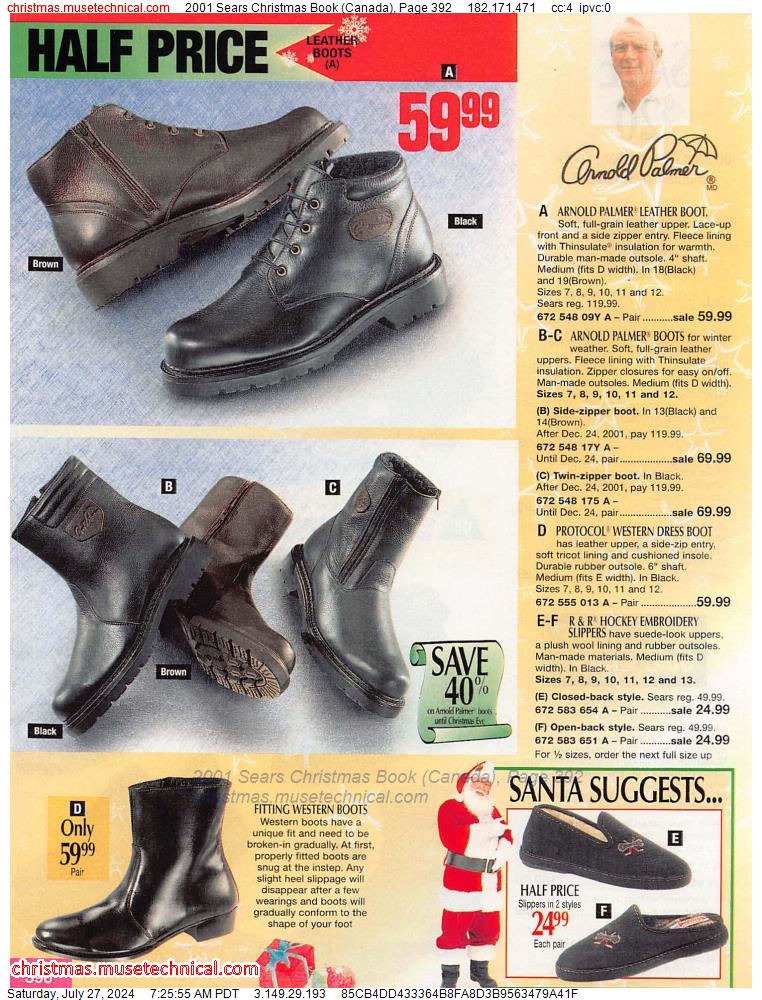 2001 Sears Christmas Book (Canada), Page 392