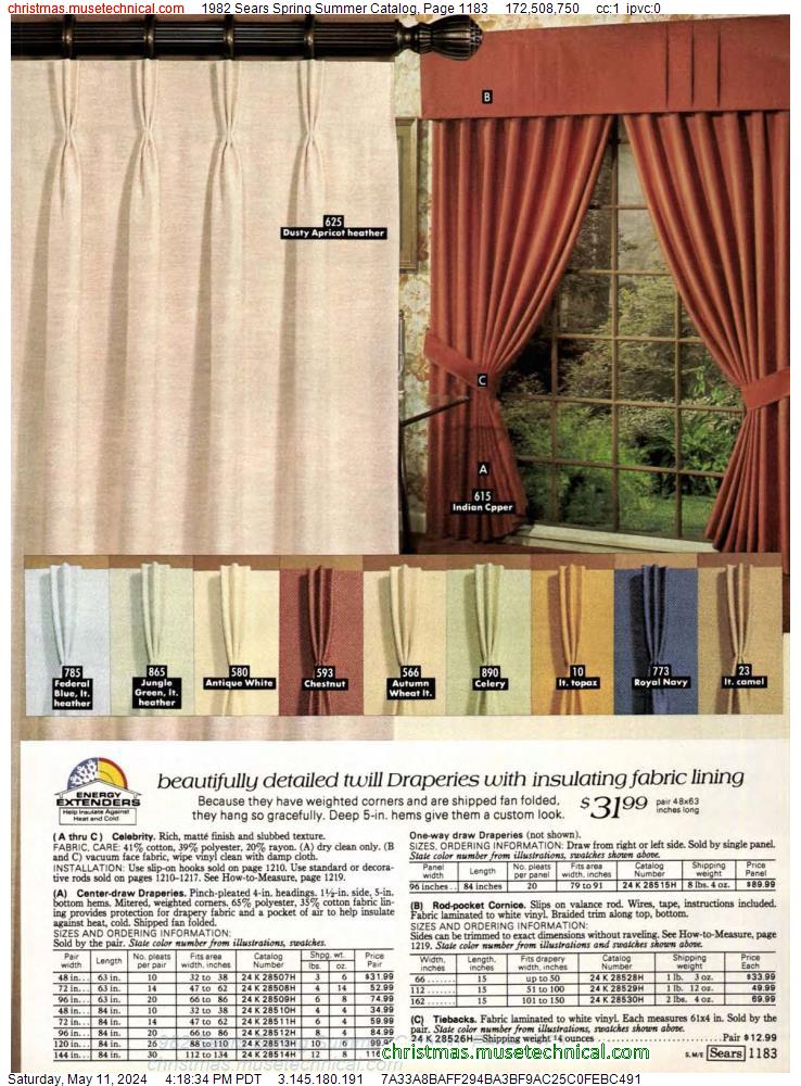 1982 Sears Spring Summer Catalog, Page 1183