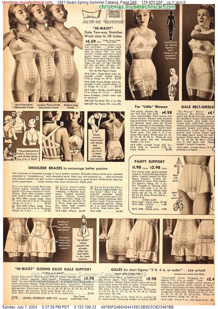 1951 Sears Spring Summer Catalog, Page 269