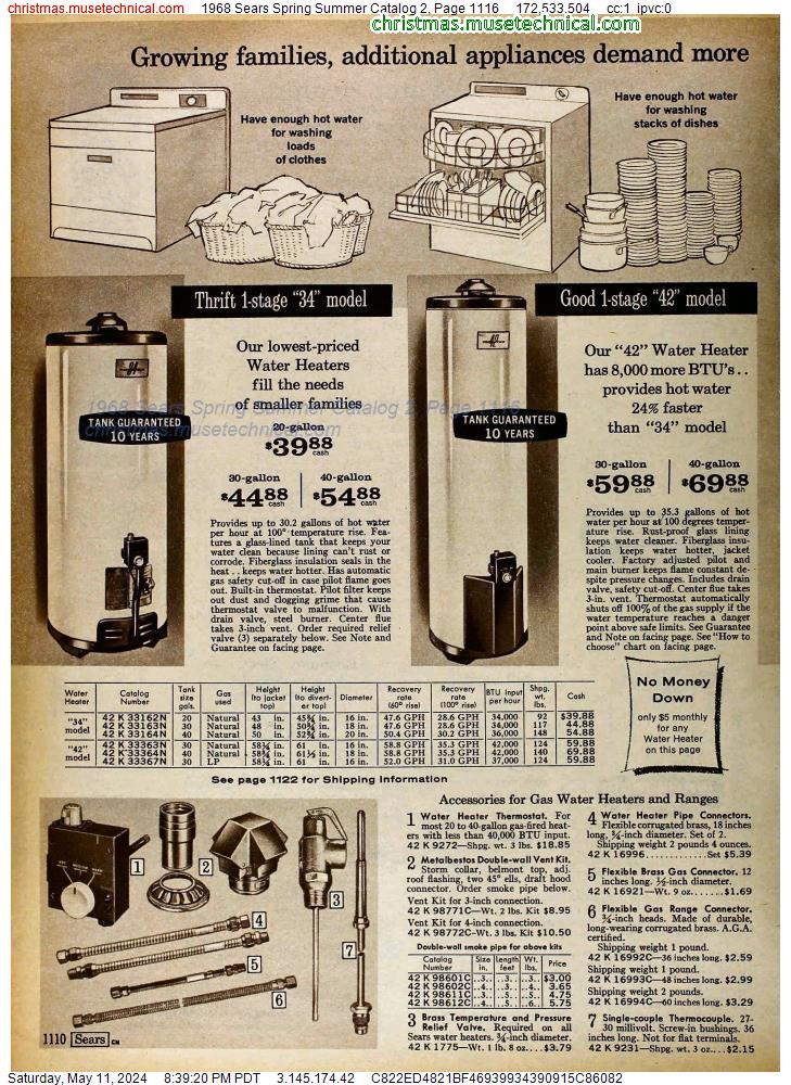 1968 Sears Spring Summer Catalog 2, Page 1116
