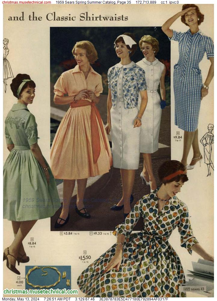 1959 Sears Spring Summer Catalog, Page 35
