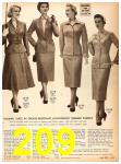 1954 Sears Spring Summer Catalog, Page 209