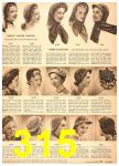 1952 Sears Fall Winter Catalog, Page 315
