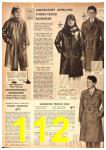 1952 Sears Fall Winter Catalog, Page 112