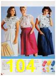 1986 Sears Spring Summer Catalog, Page 104