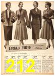 1954 Sears Spring Summer Catalog, Page 212