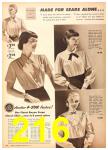 1951 Sears Fall Winter Catalog, Page 216