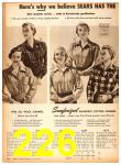 1951 Sears Fall Winter Catalog, Page 226