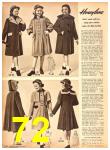 1951 Sears Fall Winter Catalog, Page 72