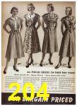 1951 Sears Fall Winter Catalog, Page 204