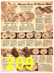 1941 Sears Spring Summer Catalog, Page 209