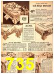 1942 Sears Fall Winter Catalog, Page 735